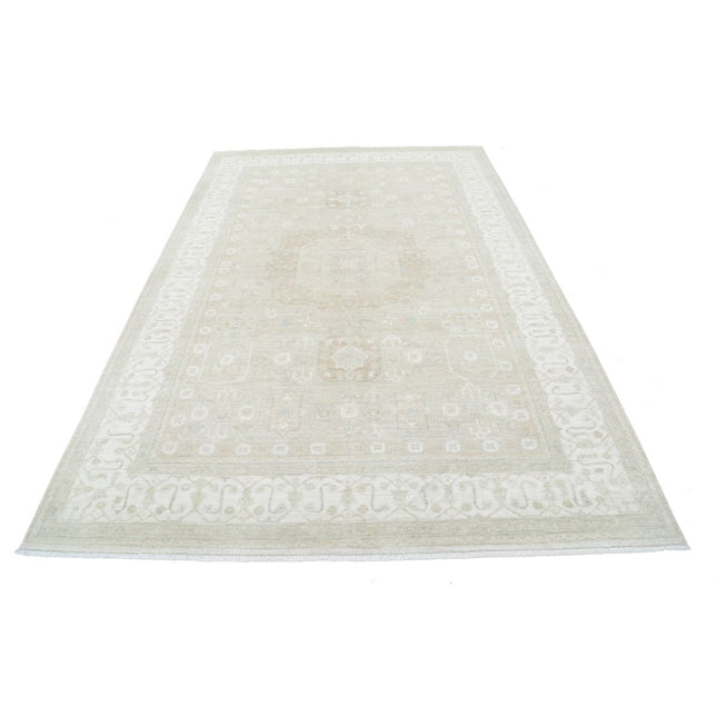 Serenity 6' 5" X 9' 7" Wool Hand-Knotted Rug 6' 5" X 9' 7" (196 X 292) / Ivory / Ivory