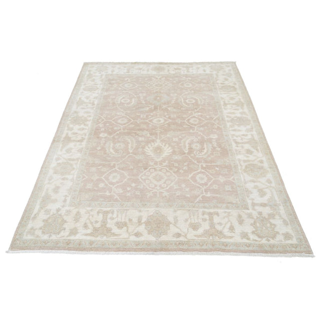 Serenity 5' 0" X 6' 8" Wool Hand-Knotted Rug 5' 0" X 6' 8" (152 X 203) / Brown / Ivory