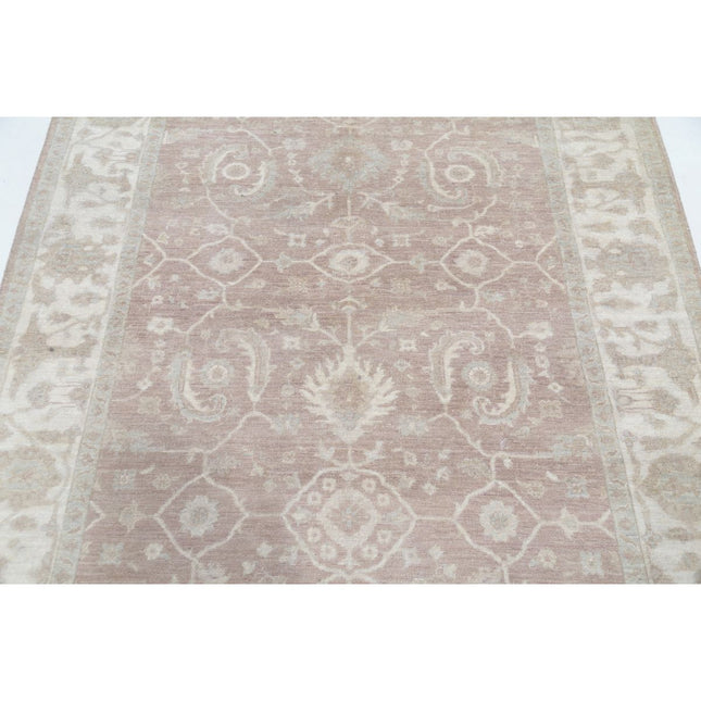 Serenity 5' 0" X 6' 8" Wool Hand-Knotted Rug 5' 0" X 6' 8" (152 X 203) / Brown / Ivory