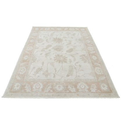 Serenity 5' 6" X 8' 0" Wool Hand-Knotted Rug 5' 6" X 8' 0" (168 X 244) / Ivory / Brown