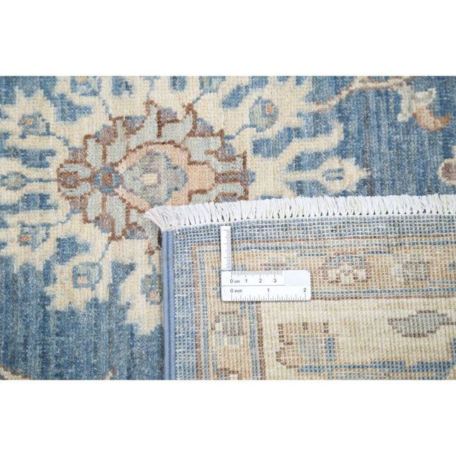 Serenity 4' 10" X 6' 8" Wool Hand-Knotted Rug 4' 10" X 6' 8" (147 X 203) / Blue / Ivory