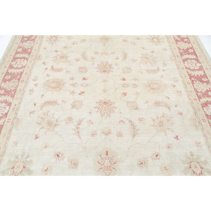 Serenity 7' 2" X 10' 1" Wool Hand-Knotted Rug 7' 2" X 10' 1" (218 X 307) / Ivory / Red