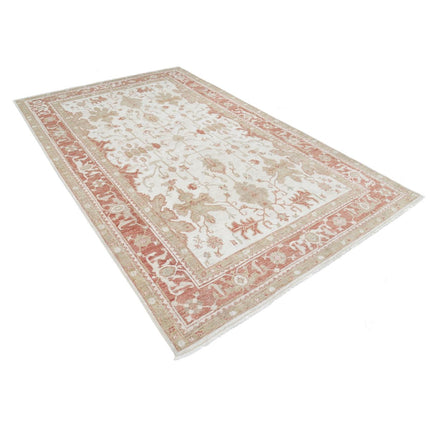 Serenity 6' 5" X 10' 2" Wool Hand-Knotted Rug 6' 5" X 10' 2" (196 X 310) / Ivory / Red