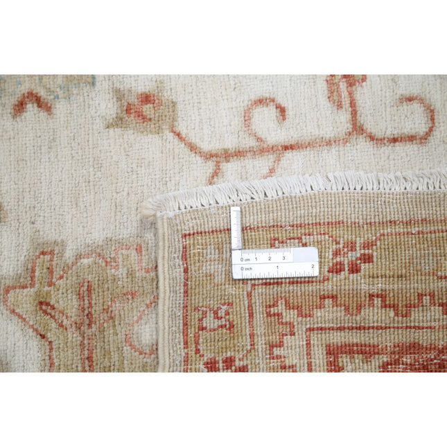 Serenity 6' 5" X 10' 2" Wool Hand-Knotted Rug 6' 5" X 10' 2" (196 X 310) / Ivory / Red