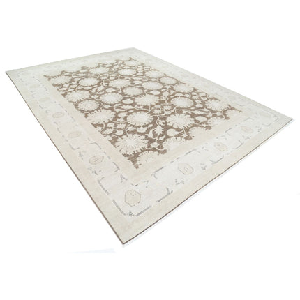 Serenity 8' 10" X 11' 9" Wool Hand-Knotted Rug 8' 10" X 11' 9" (269 X 358) / Brown / Ivory
