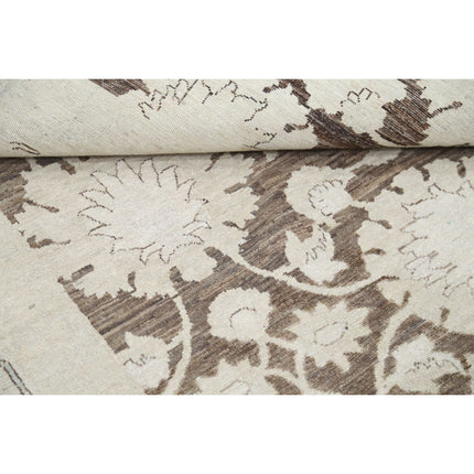 Serenity 8' 10" X 11' 9" Wool Hand-Knotted Rug 8' 10" X 11' 9" (269 X 358) / Brown / Ivory