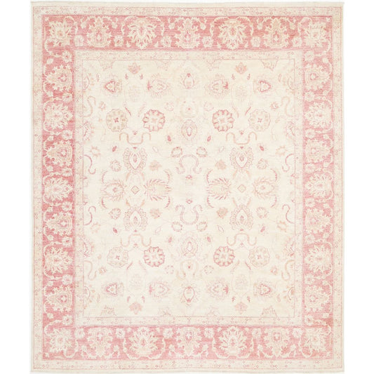 Serenity 8' 2" X 9' 7" Wool Hand-Knotted Rug 8' 2" X 9' 7" (249 X 292) / Ivory / Red