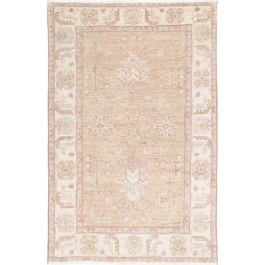Serenity 2' 7" X 4' 1" Wool Hand-Knotted Rug 2' 7" X 4' 1" (79 X 124) / Brown / Ivory