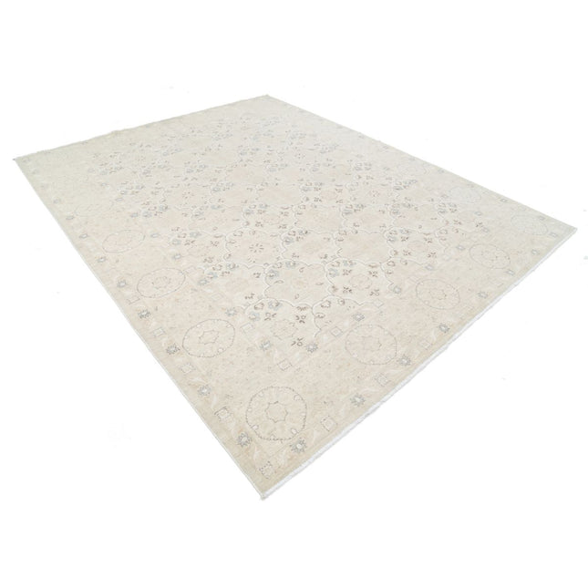 Serenity 8' 0" X 10' 2" Hand Knotted Wool Rug 8' 0" X 10' 2" (244 X 310) / Grey / Ivory