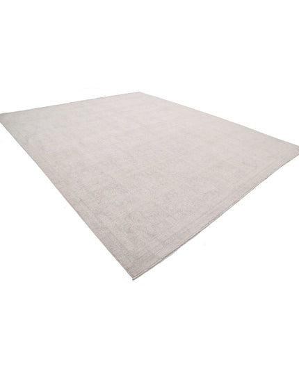 Serenity 12' 1" X 14' 6" Hand Knotted Wool & Silk Rug 12' 1" X 14' 6" (368 X 442) / Taupe / Wool & Silk