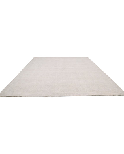 Serenity 12' 1" X 14' 6" Hand Knotted Wool & Silk Rug 12' 1" X 14' 6" (368 X 442) / Taupe / Wool & Silk