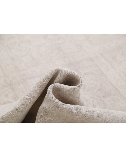Serenity 12' 1" X 14' 6" Hand Knotted Wool & Silk Rug 12' 1" X 14' 6" (368 X 442) / Taupe / Wool & Silk