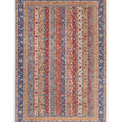 Shaal 6' 7" X 9' 9" Hand Knotted Wool Rug 6' 7" X 9' 9" (201 X 297) / Multi / Wool
