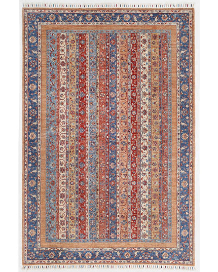 Shaal 6' 7" X 9' 9" Hand Knotted Wool Rug 6' 7" X 9' 9" (201 X 297) / Multi / Wool