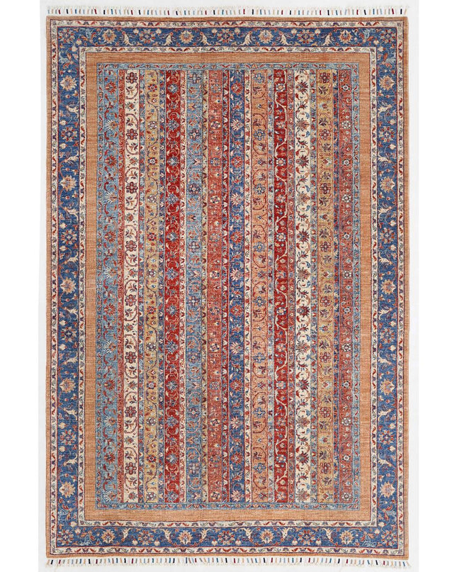 Shaal 6' 7" X 9' 9" Hand Knotted Wool Rug 6' 7" X 9' 9" (201 X 297) / Multi / Wool