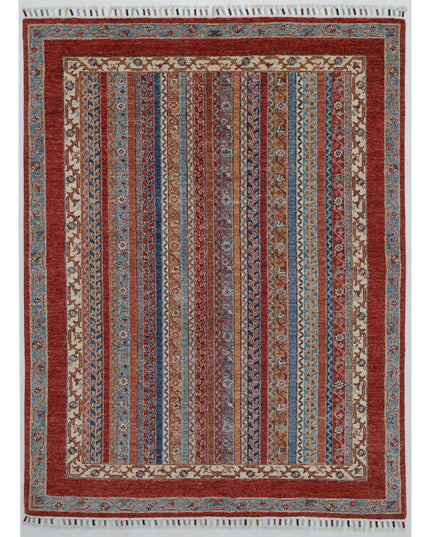 Shaal 5' 0" X 6' 6" Hand Knotted Wool Rug 5' 0" X 6' 6" (152 X 198) / Multi / Wool