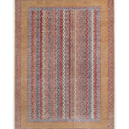 Shaal 6' 8" X 9' 6" Hand Knotted Wool Rug 6' 8" X 9' 6" (203 X 290) / Taupe / Wool