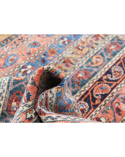 Shaal 4' 11" X 6' 6" Hand Knotted Wool Rug 4' 11" X 6' 6" (150 X 198) / Brown / Wool