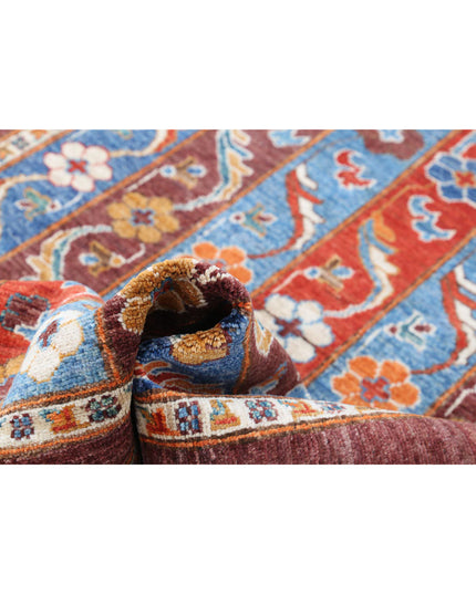 Shaal 5' 0" X 6' 7" Hand Knotted Wool Rug 5' 0" X 6' 7" (152 X 201) / Red / Wool