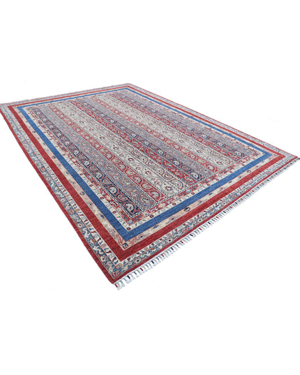 Shaal 8' 10" X 11' 8" Hand Knotted Wool Rug 8' 10" X 11' 8" (269 X 356) / Red / Wool