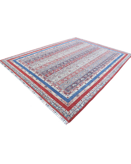 Shaal 8' 10" X 11' 8" Hand Knotted Wool Rug 8' 10" X 11' 8" (269 X 356) / Red / Wool