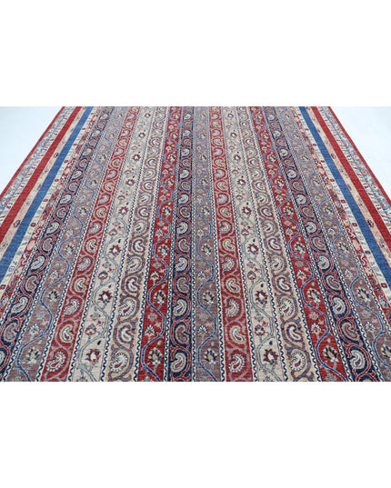 Shaal 8' 10" X 11' 8" Hand Knotted Wool Rug 8' 10" X 11' 8" (269 X 356) / Red / Wool