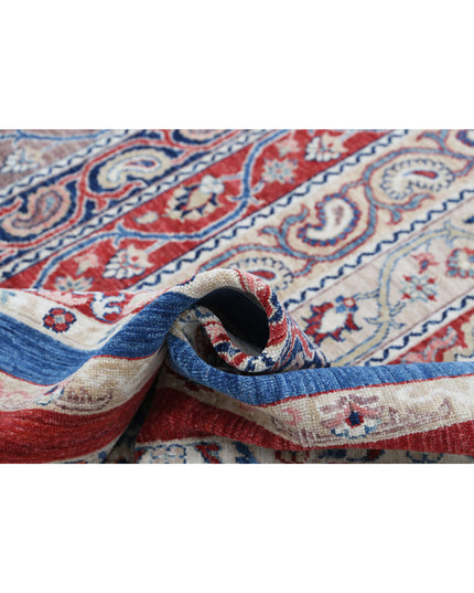 Shaal 8' 10" X 11' 8" Hand Knotted Wool Rug 8' 10" X 11' 8" (269 X 356) / Red / Wool