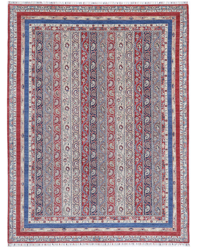 Shaal 8' 10" X 11' 8" Hand Knotted Wool Rug 8' 10" X 11' 8" (269 X 356) / Red / Wool