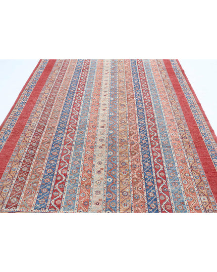 Shaal 6' 8" X 9' 7" Hand Knotted Wool Rug 6' 8" X 9' 7" (203 X 292) / Red / Wool