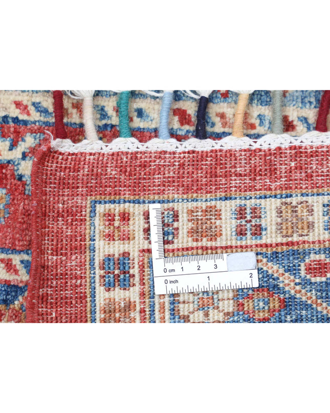 Shaal 6' 8" X 9' 7" Hand Knotted Wool Rug 6' 8" X 9' 7" (203 X 292) / Red / Wool