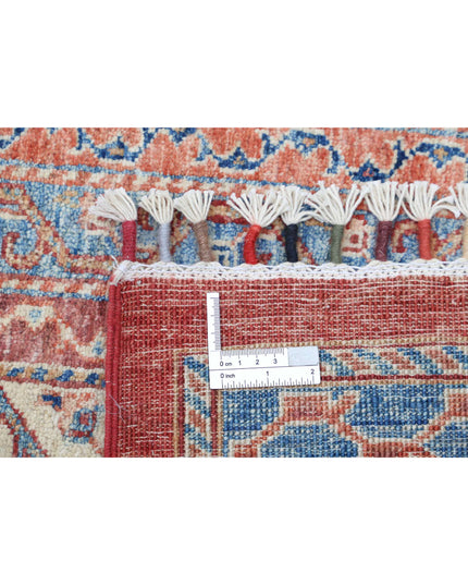 Shaal 6' 8" X 9' 8" Hand Knotted Wool Rug 6' 8" X 9' 8" (203 X 295) / Red / Wool