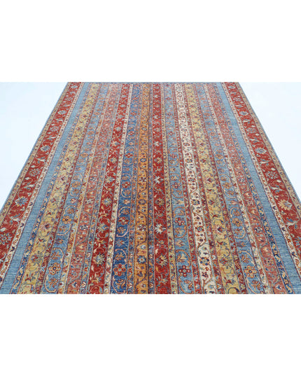 Shaal 6' 7" X 9' 9" Hand Knotted Wool Rug 6' 7" X 9' 9" (201 X 297) / Red / Wool