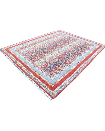 Shaal 7' 8" X 9' 9" Hand Knotted Wool Rug 7' 8" X 9' 9" (234 X 297) / Red / Wool