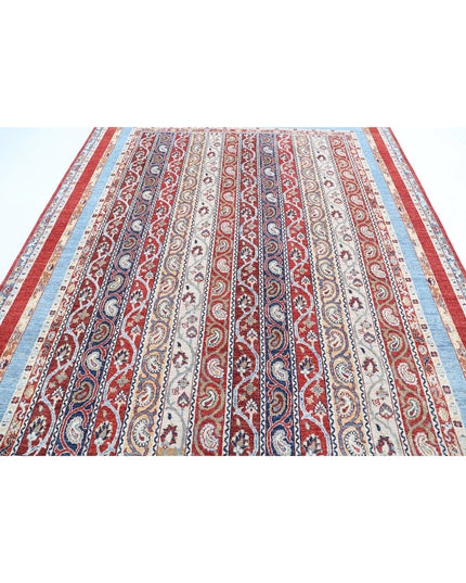 Shaal 7' 8" X 9' 9" Hand Knotted Wool Rug 7' 8" X 9' 9" (234 X 297) / Red / Wool