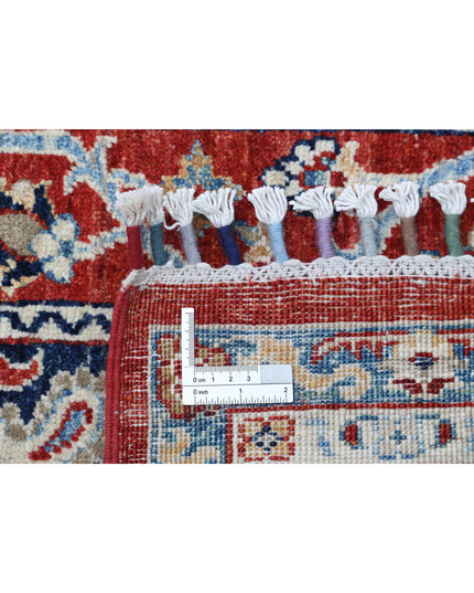 Shaal 7' 8" X 9' 9" Hand Knotted Wool Rug 7' 8" X 9' 9" (234 X 297) / Red / Wool