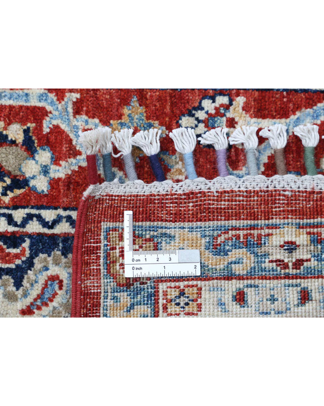 Shaal 7' 8" X 9' 9" Hand Knotted Wool Rug 7' 8" X 9' 9" (234 X 297) / Red / Wool