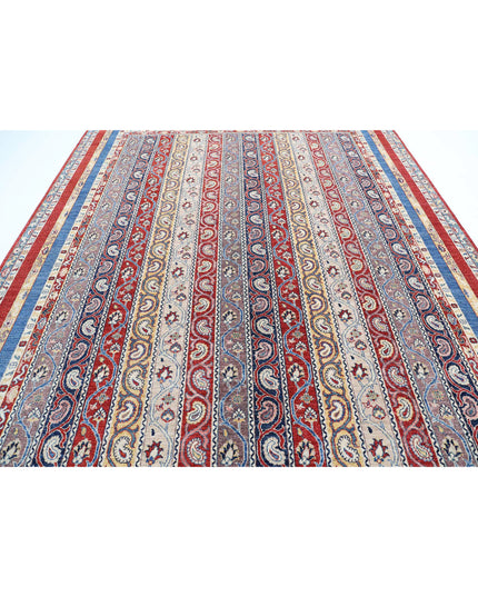 Shaal 9' 0" X 11' 8" Hand Knotted Wool Rug 9' 0" X 11' 8" (274 X 356) / Red / Wool