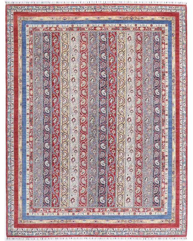Shaal 9' 0" X 11' 8" Hand Knotted Wool Rug 9' 0" X 11' 8" (274 X 356) / Red / Wool