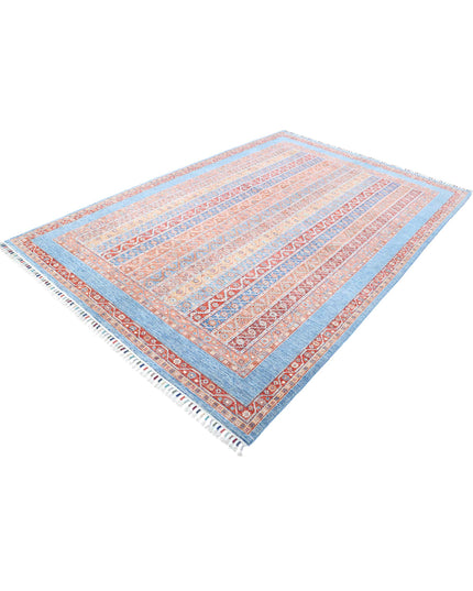 Shaal 6' 8" X 9' 8" Hand Knotted Wool Rug 6' 8" X 9' 8" (203 X 295) / Multi / Wool