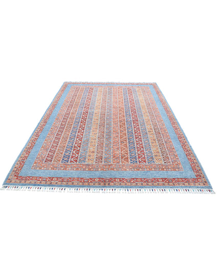 Shaal 6' 8" X 9' 8" Hand Knotted Wool Rug 6' 8" X 9' 8" (203 X 295) / Multi / Wool