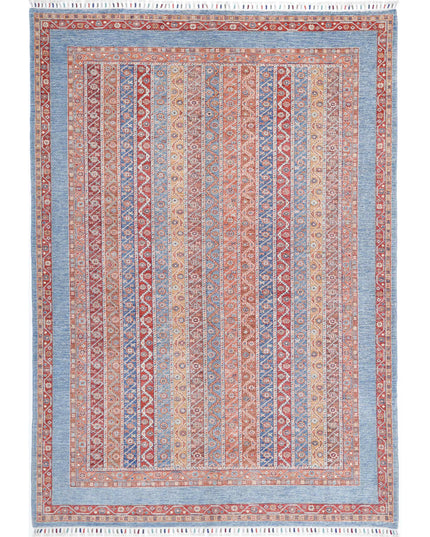 Shaal 6' 8" X 9' 8" Hand Knotted Wool Rug 6' 8" X 9' 8" (203 X 295) / Multi / Wool