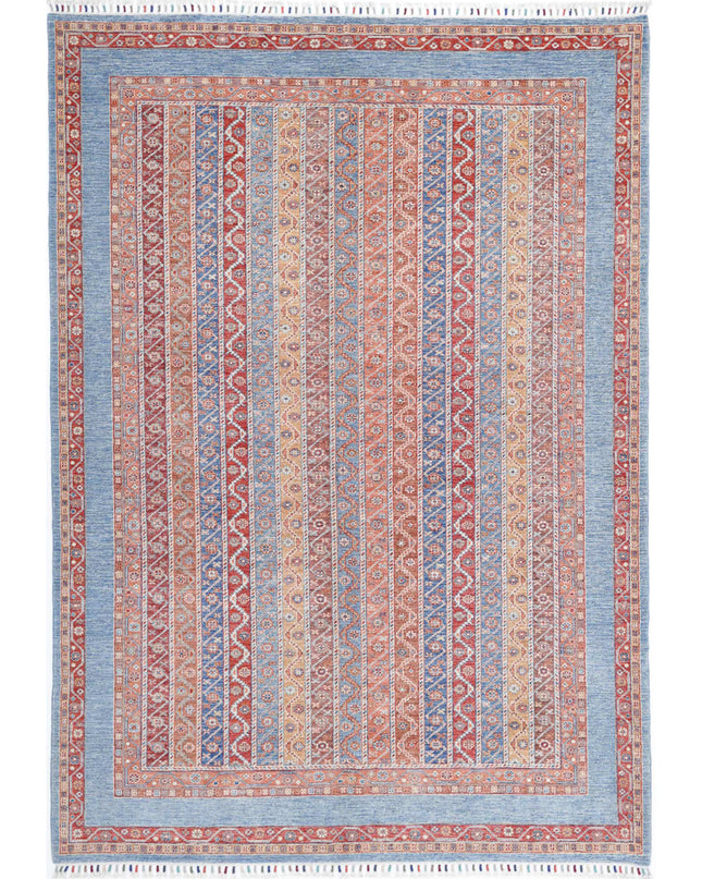 Shaal 6' 8" X 9' 8" Hand Knotted Wool Rug 6' 8" X 9' 8" (203 X 295) / Multi / Wool