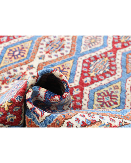 Shaal 6' 3" X 9' 4" Hand Knotted Wool Rug 6' 3" X 9' 4" (191 X 284) / Blue / Wool