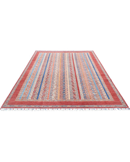Shaal 6' 7" X 9' 10" Hand Knotted Wool Rug 6' 7" X 9' 10" (201 X 300) / Multi / Wool