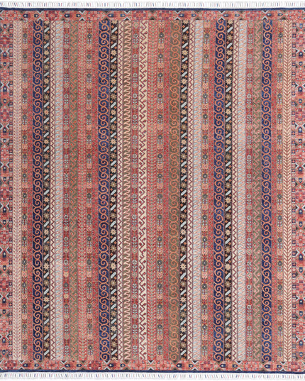 Shaal 8' 1" X 9' 8" Hand Knotted Wool Rug 8' 1" X 9' 8" (246 X 295) / Multi / Wool