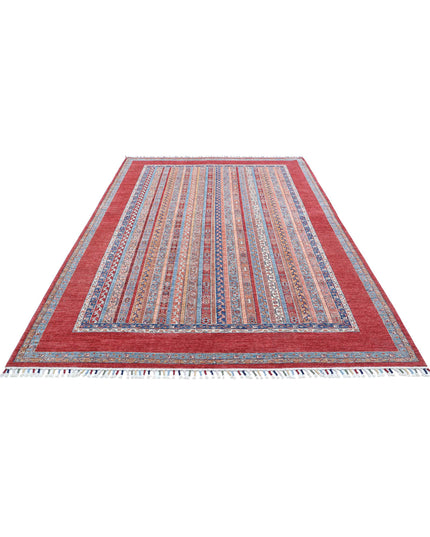 Shaal 6' 8" X 9' 10" Hand Knotted Wool Rug 6' 8" X 9' 10" (203 X 300) / Multi / Wool