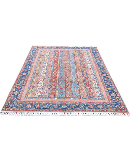 Shaal 5' 6" X 7' 11" Hand Knotted Wool Rug 5' 6" X 7' 11" (168 X 241) / Multi / Wool