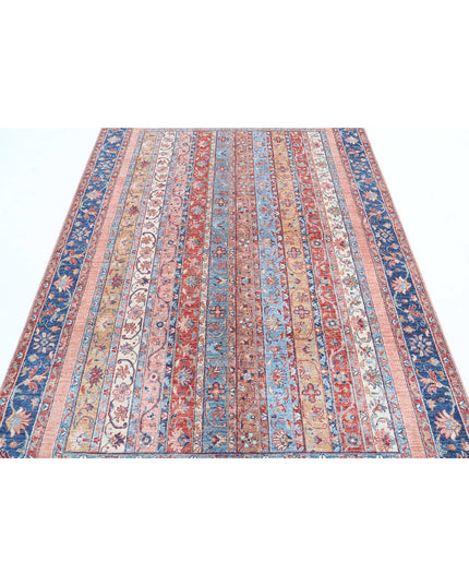 Shaal 5' 6" X 7' 11" Hand Knotted Wool Rug 5' 6" X 7' 11" (168 X 241) / Multi / Wool