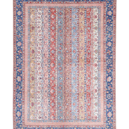 Shaal 5' 6" X 7' 11" Hand Knotted Wool Rug 5' 6" X 7' 11" (168 X 241) / Multi / Wool