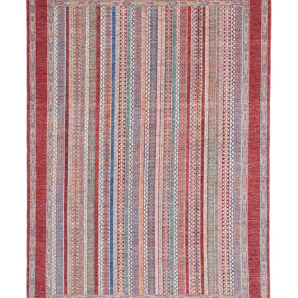 Shaal 5' 8" X 8' 0" Hand Knotted Wool Rug 5' 8" X 8' 0" (173 X 244) / Red / Wool